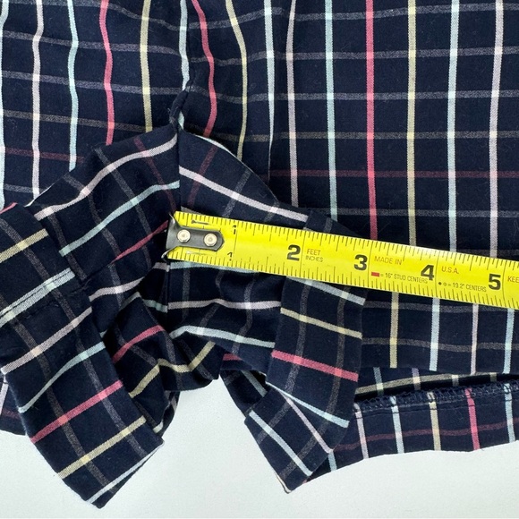 Maurices 90’s Retro Navy Blue Multicolored Grid Plaid Preppy Cotton Shorts - Picture 16 of 16